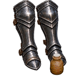 Amberscale Iron greaves — in-game inventory icon