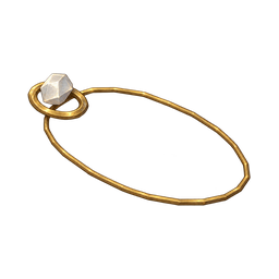 Quartz gold amulet — in-game inventory icon