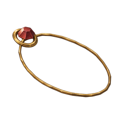 Garnet gold amulet — in-game inventory icon