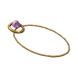 Amethyst gold amulet — in-game inventory icon