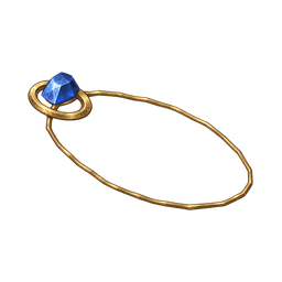 Sapphire gold amulet — in-game inventory icon