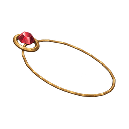 Ruby gold amulet — in-game inventory icon