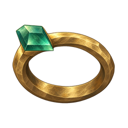 Emerald gold ring — in-game inventory icon