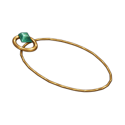 Emerald gold amulet — in-game inventory icon