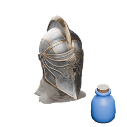Azure Steel helm — in-game inventory icon