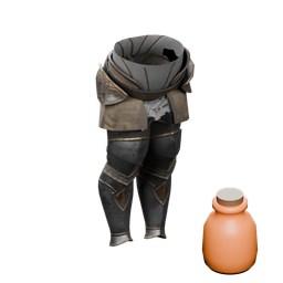 Amber Steel greaves — in-game inventory icon