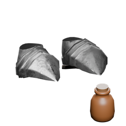 Umber Steel boots — in-game inventory icon