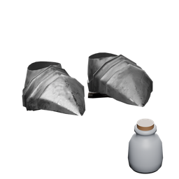 Ash Steel boots — in-game inventory icon